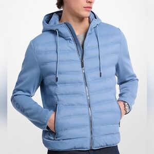 Michael Kors Galway Quilted Mixed-Media Jacket